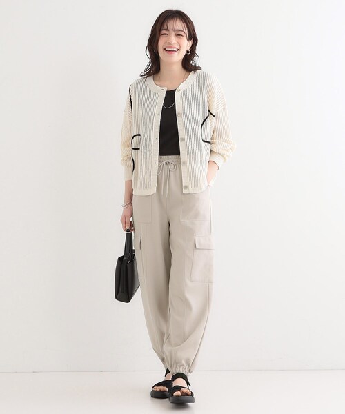 Cutie Blonde（キューティーブロンド）の「【洗える/S-LL】やわらかジョガーカーゴパンツ（その他パンツ・レディース・ナチュラル/ブラック・01/02/03/04）」の9枚目の写真