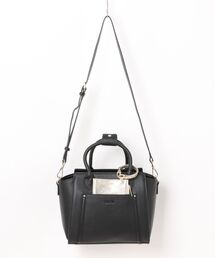 BARCOS（バルコス）の「【BARCOS/バルコス】シュリンクレザー2wayハンドバッグ＆ポーチ（ハンドバッグ）」