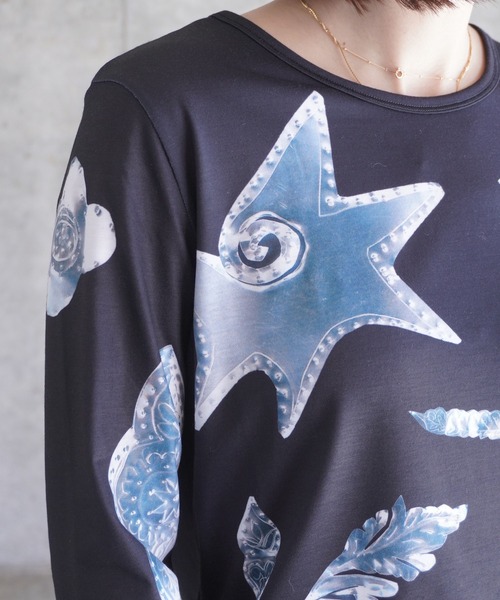 セール】METAL SCRATCHY FITTED JERSEY TOP（Tシャツ/カットソー