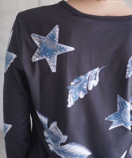 セール】METAL SCRATCHY FITTED JERSEY TOP（Tシャツ/カットソー