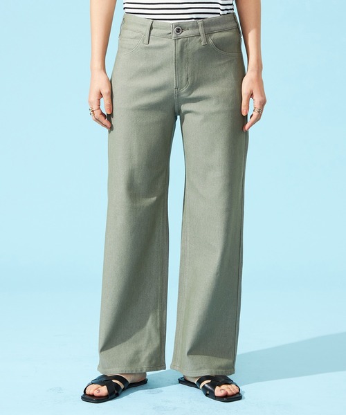 セール】EDWIN LADIES ジャージーズ COOL ワイドデニムパンツ【涼