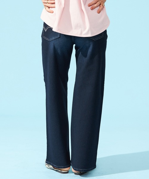EDWIN（エドウィン）の「EDWIN LADIES ジャージーズ COOL ワイドデニムパンツ【涼】【2025年モデル】（デニムパンツ・レディース・オリーブ/アイボリー/ダークインディゴブルー/ライトインディゴブルー・X-LARGE/SMALL/MEDIUM/LARGE/X-SMALL）」の16枚目の写真