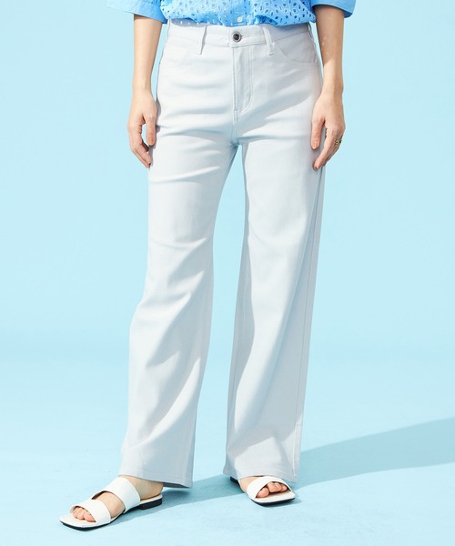 EDWIN（エドウィン）の「EDWIN LADIES ジャージーズ COOL ワイドデニムパンツ【涼】【2025年モデル】（デニムパンツ・レディース・オリーブ/アイボリー/ダークインディゴブルー/ライトインディゴブルー・X-LARGE/SMALL/MEDIUM/LARGE/X-SMALL）」の21枚目の写真