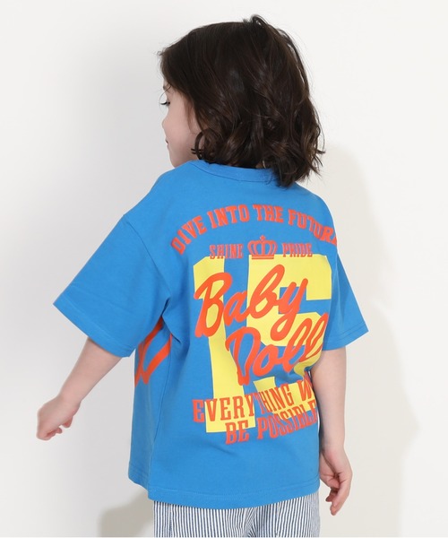 綿100％】 バックナンバープリント Tシャツ 0455K（Tシャツ/カットソー