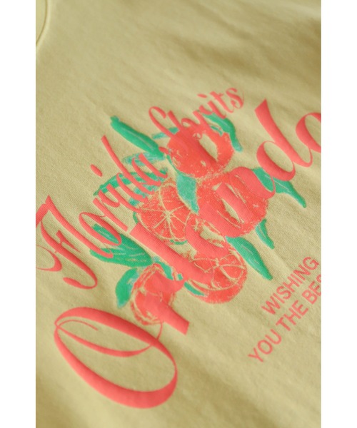 Blanc Bleu Minuit(ブランブルーミニュイ)の「オレンジPT 半袖TEE(Tシャツ/カットソー・レディース・グレー/イエロー・FREE)」の14枚目の写真