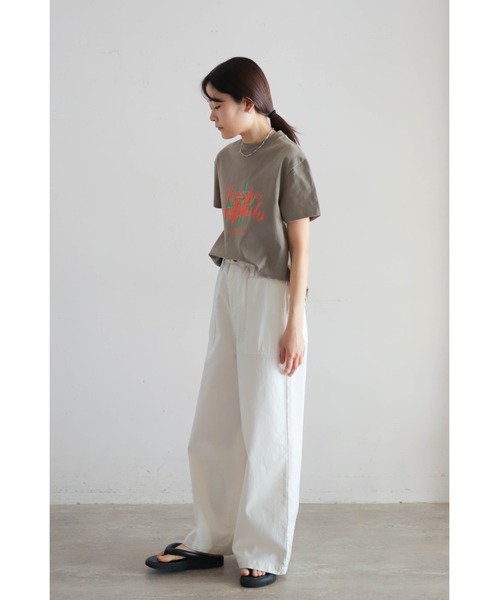 Blanc Bleu Minuit(ブランブルーミニュイ)の「オレンジPT 半袖TEE(Tシャツ/カットソー・レディース・グレー/イエロー・FREE)」の8枚目の写真