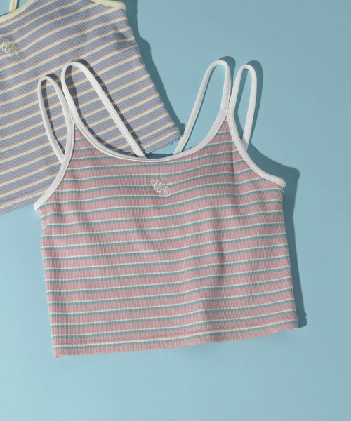 GLOBAL WORK（グローバルワーク）の「コットンキャンディ＊DRYカップ付きキャミ/321465（キャミソール・キッズ・ピンク系その他/クリーム/ブルー系その他/ラベンダー・140cm/160cm/150cm）」の4枚目の写真