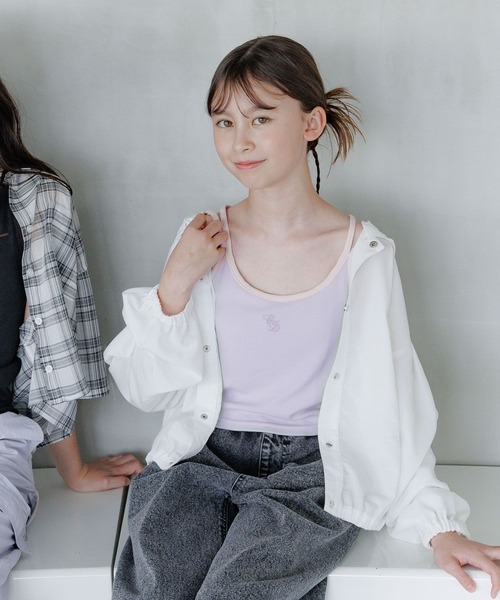 GLOBAL WORK（グローバルワーク）の「コットンキャンディ＊DRYカップ付きキャミ/321465（キャミソール・キッズ・ピンク系その他/クリーム/ブルー系その他/ラベンダー・140cm/160cm/150cm）」の3枚目の写真