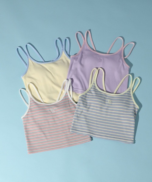 GLOBAL WORK（グローバルワーク）の「コットンキャンディ＊DRYカップ付きキャミ/321465（キャミソール・キッズ・ピンク系その他/クリーム/ブルー系その他/ラベンダー・140cm/160cm/150cm）」の8枚目の写真