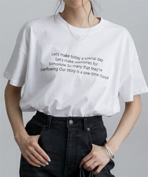 ロゴプリントオーバーサイズ半袖Tシャツ