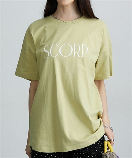 nissen(ニッセン)の「ロゴプリントオーバーサイズ半袖Tシャツ(Tシャツ/カットソー・レディース・ピンク/オフホワイト/パープル/ブルー/チャコール/ホワイト系1/グレー系1/ピンク系1/ブルー系1/オリーブ/ブラック系1・LL/3L/M/L)」の1枚目の写真