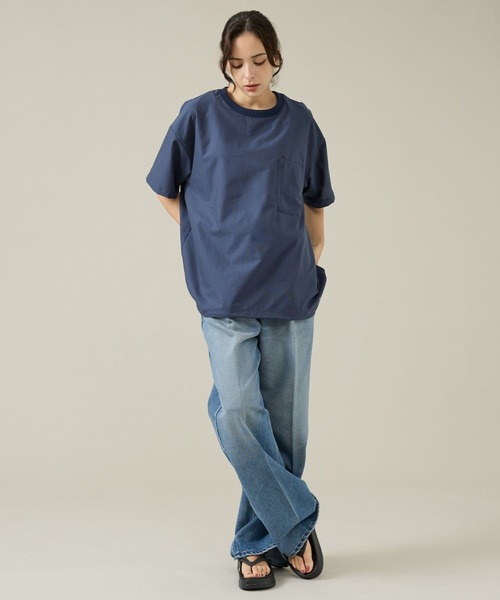 NANGA(ナンガ)の「【NANGA/ナンガ】Dot Air COMFY TEE / 吸汗速乾性 クルーネックTシャツ(Tシャツ/カットソー・メンズ・ベージュ系その他/ブラック/ブルー系その他/ネイビー・M/L/XL)」の7枚目の写真
