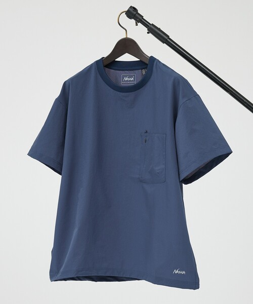NANGA(ナンガ)の「【NANGA/ナンガ】Dot Air COMFY TEE / 吸汗速乾性 クルーネックTシャツ(Tシャツ/カットソー・メンズ・ベージュ系その他/ブラック/ブルー系その他/ネイビー・M/L/XL)」の6枚目の写真