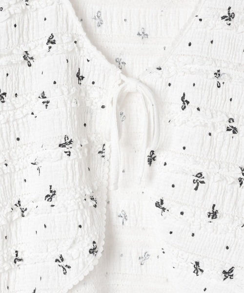 repipi armario（レピピ アルマリオ）の「【girly line】レースフリルカットカーディガン（カーディガン/ボレロ・キッズ・ブラック/サックスブルー/ホワイト・MEDIUM/LARGE/SMALL）」の12枚目の写真