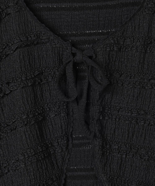 repipi armario（レピピ アルマリオ）の「【girly line】レースフリルカットカーディガン（カーディガン/ボレロ・キッズ・ブラック/サックスブルー/ホワイト・MEDIUM/LARGE/SMALL）」の13枚目の写真