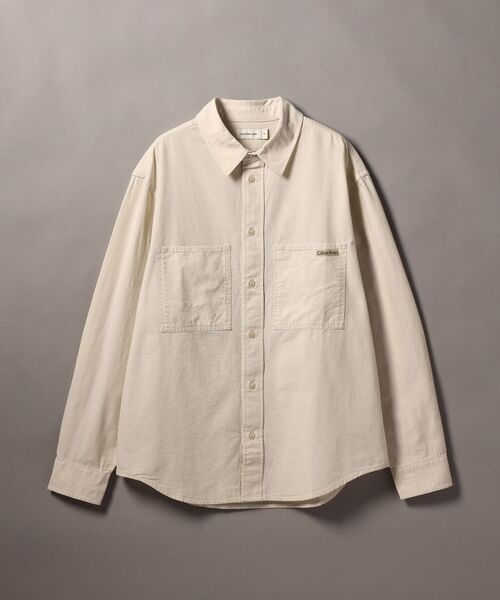 Calvin Klein(カルバン・クライン)の「シャンブレー シャツ(シャツ/ブラウス・メンズ・ライトベージュ・S/M/L/XL)」の7枚目の写真