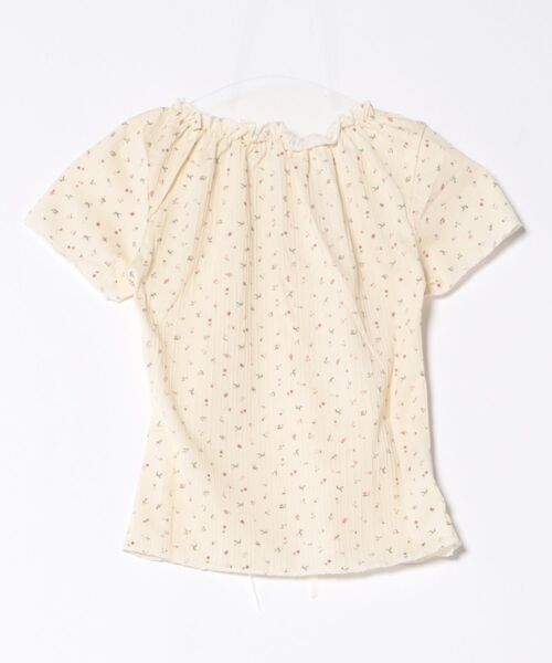 urge:(アージコロン )の「【URGE:】小花柄 ギャザー リボン カットソー(Tシャツ/カットソー・レディース・ホワイト/アイボリー・SMALL/X-LARGE/LARGE/MEDIUM)」の9枚目の写真