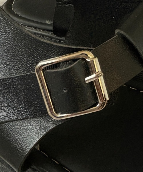 link lot(リンクロット)の「グルカサンダル 厚底 プラットフォームサンダル(サンダル・メンズ・ブラック・L/M)」の9枚目の写真