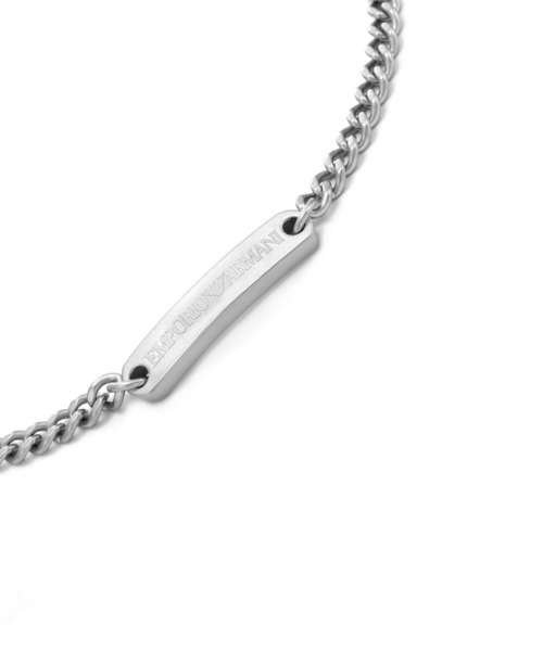 EMPORIO ARMANI(エンポリオアルマーニ)の「エンポリオ・アルマーニ アクセサリー メンズ ブレスレット シルバー EGS3189040(ブレスレット・メンズ・シルバー・FREE)」の4枚目の写真