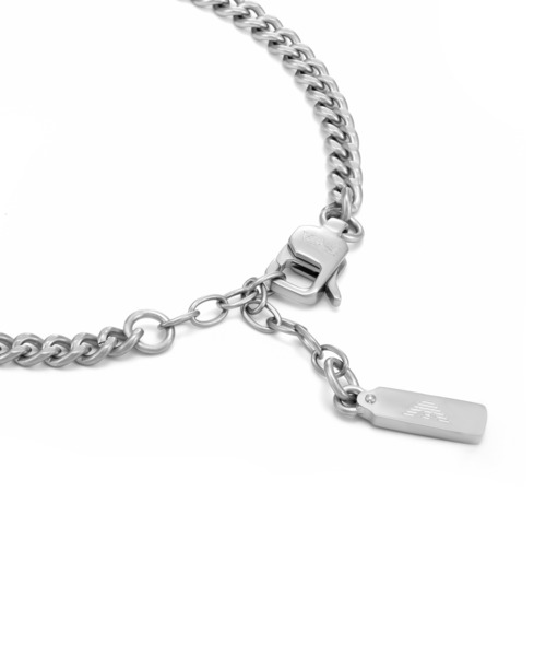 EMPORIO ARMANI(エンポリオアルマーニ)の「エンポリオ・アルマーニ アクセサリー メンズ ブレスレット シルバー EGS3189040(ブレスレット・メンズ・シルバー・FREE)」の3枚目の写真