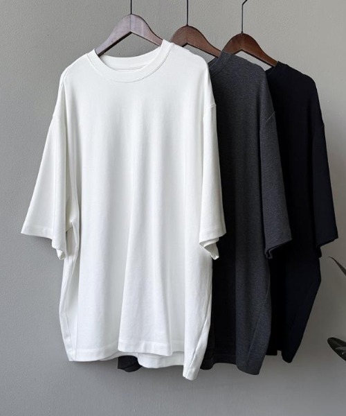 semplice(センプリチェ)の「Tシャツ【韓国ファッション】(Tシャツ/カットソー・レディース・ダークグレー/ホワイト/ブラック・F)」の13枚目の写真