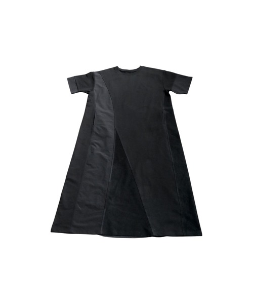 antiqua(アンティカ)の「3素材切替ドッキングAラインワンピース(ワンピース・レディース・ブラック/杢グレー・ONESIZE)」の12枚目の写真