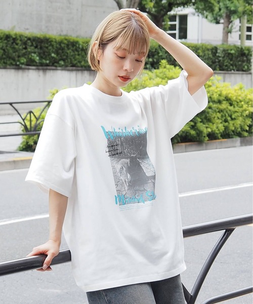 tiptop(ティップトップ)の「アソートフォトロゴBIGTシャツ(Tシャツ/カットソー・レディース・ホワイト系その他/グレー系その他/オフホワイト/チャコールグレー/グレー系その他2/ホワイト系その他2・FREE)」の18枚目の写真