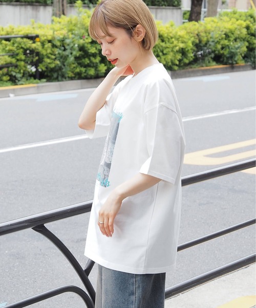 tiptop(ティップトップ)の「アソートフォトロゴBIGTシャツ(Tシャツ/カットソー・レディース・ホワイト系その他/グレー系その他/オフホワイト/チャコールグレー/グレー系その他2/ホワイト系その他2・FREE)」の20枚目の写真