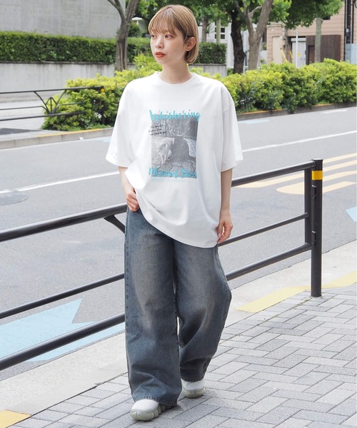 tiptop(ティップトップ)の「アソートフォトロゴBIGTシャツ(Tシャツ/カットソー・レディース・ホワイト系その他/グレー系その他/オフホワイト/チャコールグレー/グレー系その他2/ホワイト系その他2・FREE)」の21枚目の写真