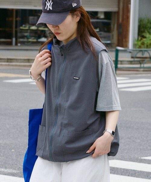 フリースベスト ZHYVAGO name Micro fleece zip vest【オンラインストア限定】