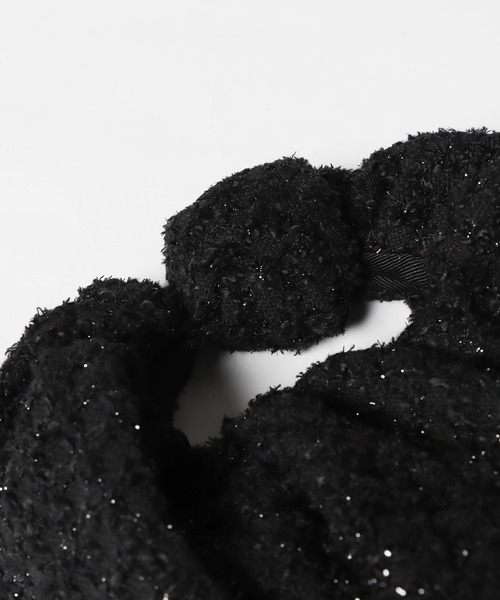 HELOYSE(エロイーズ)の「HELOYSE/エロイーズ クロワッサンツイードミニBAG(ショルダーバッグ・レディース・グリーン/ベージュ・FREE)」の4枚目の写真