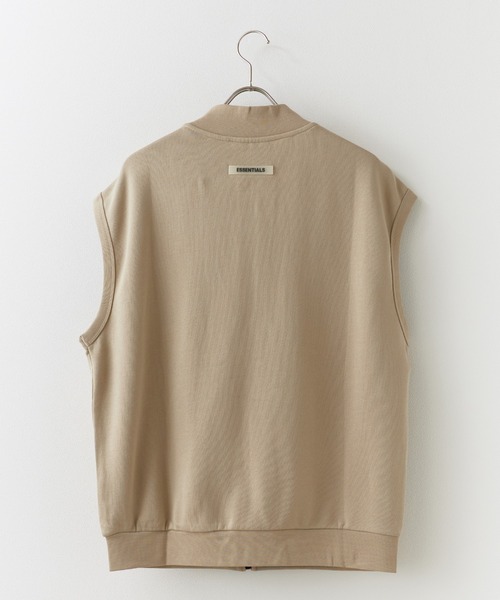 FOG ESSENTIALS(エフオージーエッセンシャルズ)の「FOG ESSENTIALS/エッセンシャルズ FULL ZIP SS SWEAT VEST ベスト(ベスト・メンズ・ライトグレー/タン・S/M/L/XL)」の3枚目の写真