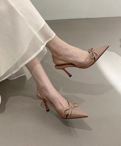 shoes365（シューズスリーシックスファイヴ）の「リボンストラップパンプス (SS)（パンプス・レディース・ピンク/シルバー/ブラック・22.5cm/23.5cm/24.5cm/23.0cm/24.0cm）」の7枚目の写真