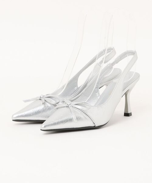 shoes365（シューズスリーシックスファイヴ）の「リボンストラップパンプス (SS)（パンプス・レディース・ピンク/シルバー/ブラック・22.5cm/23.5cm/24.5cm/23.0cm/24.0cm）」の14枚目の写真