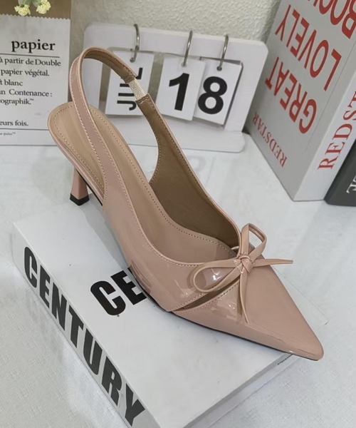 shoes365（シューズスリーシックスファイヴ）の「リボンストラップパンプス (SS)（パンプス・レディース・ピンク/シルバー/ブラック・22.5cm/23.5cm/24.5cm/23.0cm/24.0cm）」の12枚目の写真