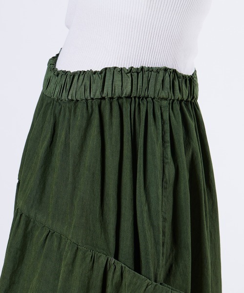 セール】二色染めギャザースカート（スカート）｜DOUBLE STANDARD