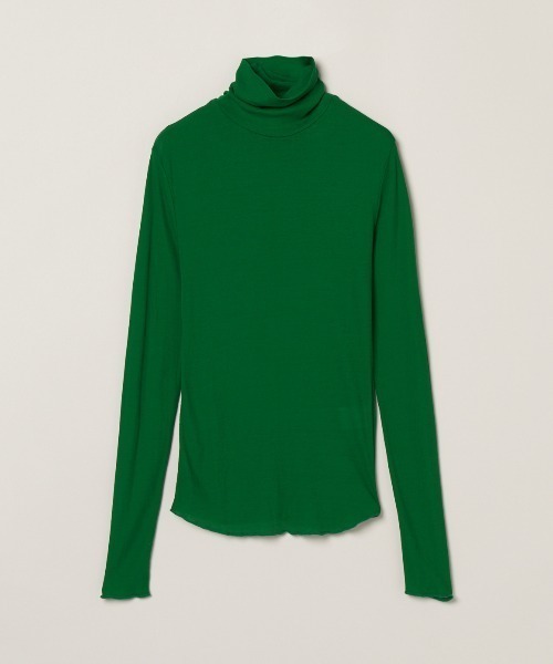 Soft see through turtle neck tee