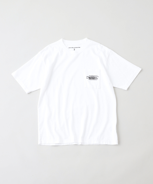WHITE MOUNTAINEERING(ホワイトマウンテニアリング)の「White Mountaineering MULTI LOGO POCKET T(Tシャツ/カットソー・メンズ・ホワイト・LARGE)」の1枚目の写真