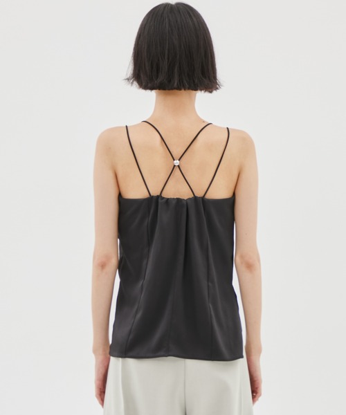 louren satin tie camisole サテンタイキャミソール louren satin tie camisole サテンタイキャミソール