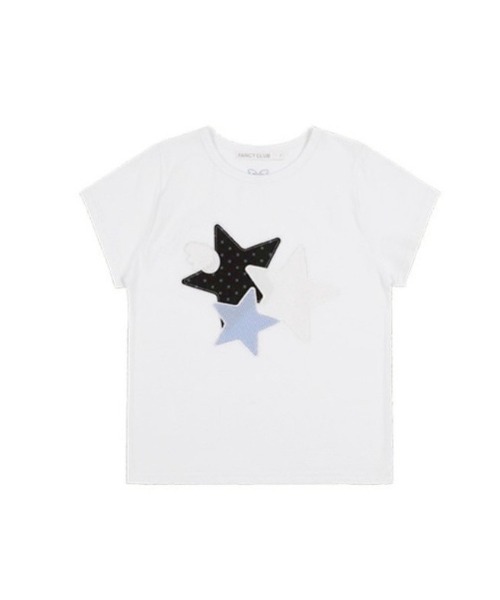 FANCY CLUB（ファンシークラブ）の「【FANCY CLUB】Mix Star Angel Patch Tee / 【ファンシークラブ】ミックススターエンジェルパッチ半袖Tシャツ（Tシャツ/カットソー・レディース・ブラック/ブラック系その他/ホワイト/ホワイト系その他・S/M）」の21枚目の写真