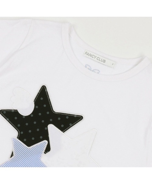 FANCY CLUB（ファンシークラブ）の「【FANCY CLUB】Mix Star Angel Patch Tee / 【ファンシークラブ】ミックススターエンジェルパッチ半袖Tシャツ（Tシャツ/カットソー・レディース・ブラック/ブラック系その他/ホワイト/ホワイト系その他・S/M）」の19枚目の写真