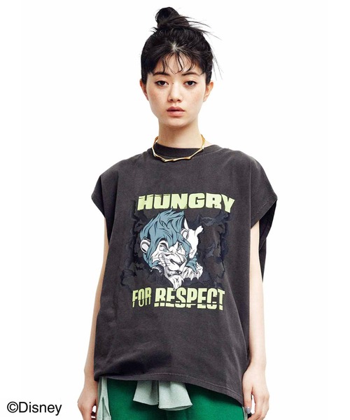 MEDE19F(メデジュウキュウ)の「MEDE19F 【Disney】古着屋でみつけたようなノースリーブTシャツ〈ヴィランズ〉(Tシャツ/カットソー・レディース・ピンク/ブルー/グリーン・L/M/LL)」の2枚目の写真