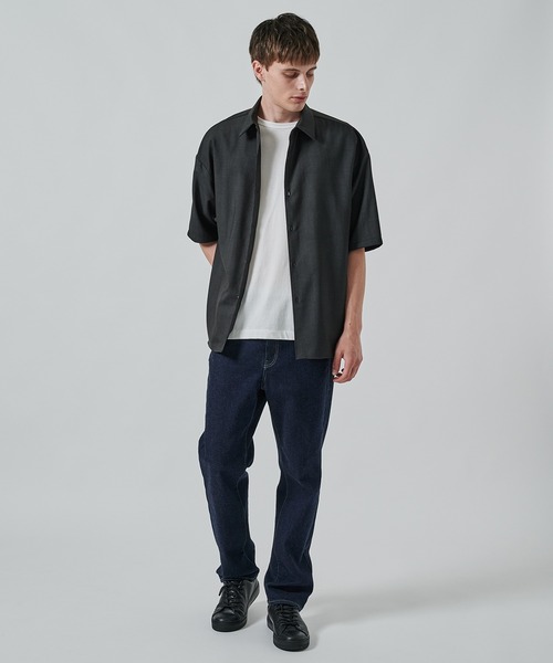 STUDIOUS（ステュディオス）の「URBAN DYE RELAX SHIRTS S.S（シャツ/ブラウス・メンズ・ブラック/ダークブルー・1/2）」の7枚目の写真