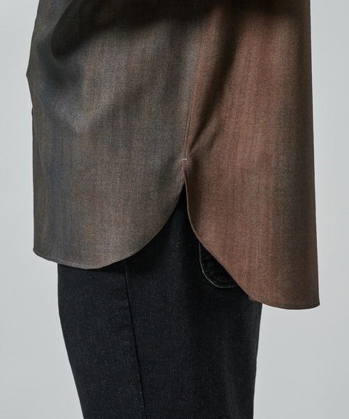 STUDIOUS（ステュディオス）の「【STUDIOUS】URBAN DYE RELAX SHIRTS S.S（シャツ/ブラウス・メンズ・ブラック/ダークブルー・1/2）」の16枚目の写真