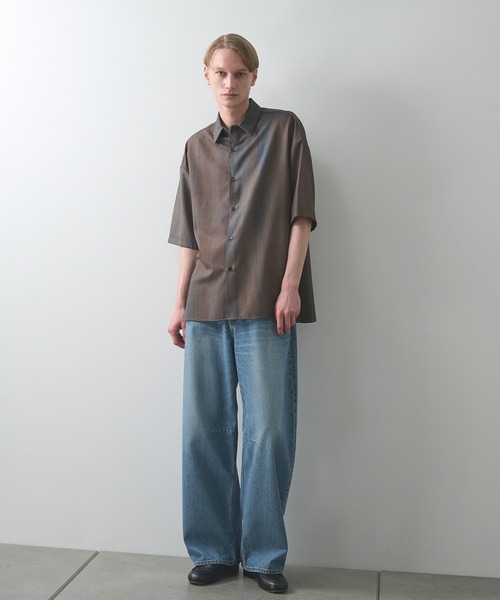 STUDIOUS（ステュディオス）の「【STUDIOUS】URBAN DYE RELAX SHIRTS S.S（シャツ/ブラウス・メンズ・ブラック/ダークブルー・1/2）」の22枚目の写真
