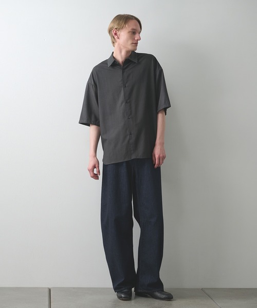 STUDIOUS（ステュディオス）の「【STUDIOUS】URBAN DYE RELAX SHIRTS S.S（シャツ/ブラウス・メンズ・ブラック/ダークブルー・1/2）」の19枚目の写真