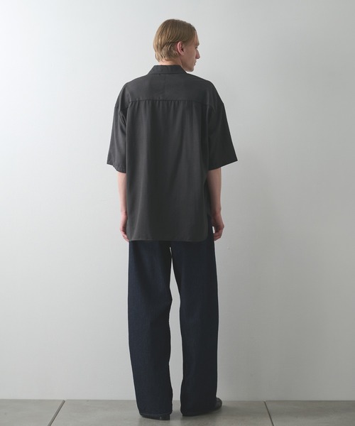 STUDIOUS（ステュディオス）の「【STUDIOUS】URBAN DYE RELAX SHIRTS S.S（シャツ/ブラウス・メンズ・ブラック/ダークブルー・1/2）」の21枚目の写真