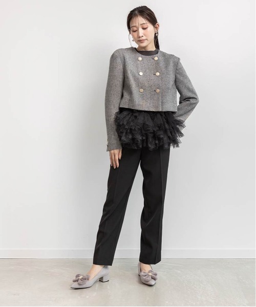 RANDA(ランダ)の「2WAY ファーリボンパーツパンプス(パンプス・レディース・グレー/アイボリー/ブラック・23.5/22/22.5/23/24/24.5/25/25.5)」の9枚目の写真