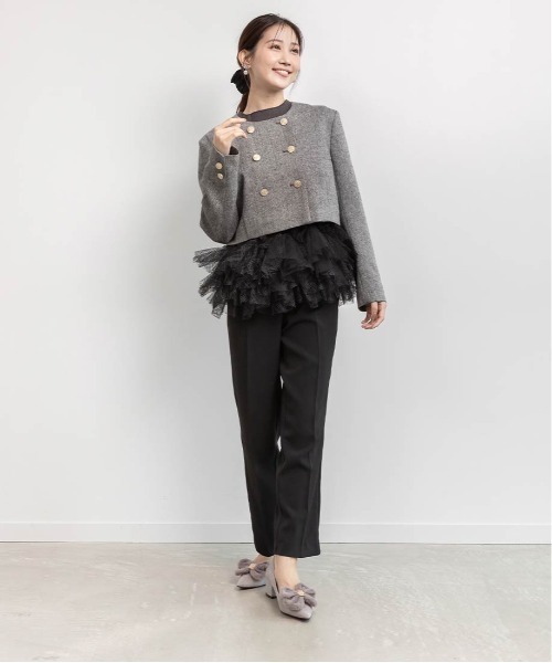 RANDA(ランダ)の「2WAY ファーリボンパーツパンプス(パンプス・レディース・グレー/アイボリー/ブラック・23.5/22/22.5/23/24/24.5/25/25.5)」の10枚目の写真