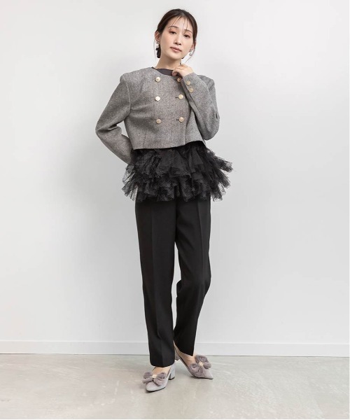 RANDA(ランダ)の「2WAY ファーリボンパーツパンプス(パンプス・レディース・グレー/アイボリー/ブラック・23.5/22/22.5/23/24/24.5/25/25.5)」の11枚目の写真